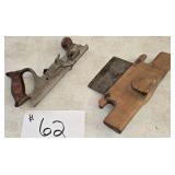 2 Antique Wood Planers