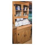 Vintage Oak Kitchen Display Cabinet 30 X 26 X 80