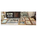 Framed Art & Mirror