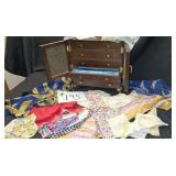 Jewelry Box, Hankies & Scarves