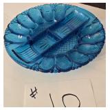 11' LE Smith Deviled Egg Plate/Relish Tray