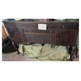 1930's Queen Anne Sideboard 60 X 21 X 30