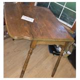 Antique Oak Drop Leaf Table 40 X 36 when Extended