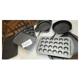 Cast Iron Skillet, Cookie Sheets, Muffin Pans