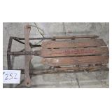 Vintage Hibbard Glider Snow Sled