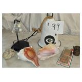 Misc Décor Items, Lamp, Green Bay Bell & more