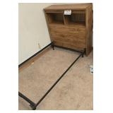 Twin Bed Headboard & Frame with Storage Space
