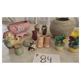 Collectible Pottery Items, Vase, Flower Pot,