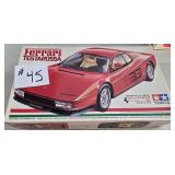 Ferrari Testarossa 1:24 Scale, Partially Assembled