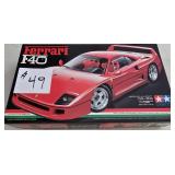 Ferrari F40 1:24 Scale, Partially Assembled