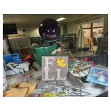 Garden Gazing Ball w/ Stand, Garden Signs & Decor Garden Gazing Ball w/ Stand, Garden Signs & Decor