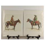 2 Remington Offset Lithographs 2 Remington Offset Lithographs