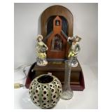 Homco Figurines, Mirrored Wall Shelf Made from Homco Figurines, Mirrored Wall Shelf Made from