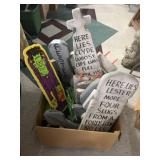 Foam Halloween Signs, Lights, Nylon Figures Foam Halloween Signs, Lights, Nylon Figures