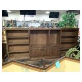 Entertainment Center, 2 Bookcases Entertainment Center, 2 Bookcases