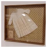 Antique Christening Gown in Shadow Box Antique Christening Gown in Shadow Box