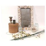 Seashell Wall Mirror, Household Decor Seashell Wall Mirror, Household Decor