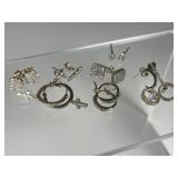 Seven pair 10k earrings Seven pair 10k earrings