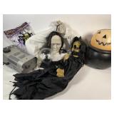 Assorted Halloween Decor, Fog Machine Assorted Halloween Decor, Fog Machine