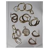 6 Pairs Sterling earrings & 1 pendant 6 Pairs Sterling earrings & 1 pendant