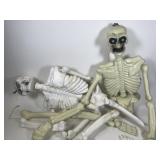 Doorway Decor, 2 Plastic Skeletons Doorway Decor, 2 Plastic Skeletons