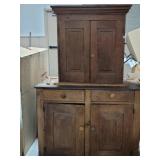 2 Rustic Wood Cabinets 2 Rustic Wood Cabinets