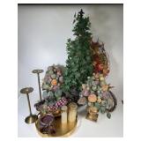 Faux, Flowers, Ivy, Fruit, Candles Faux, Flowers, Ivy, Fruit, Candles