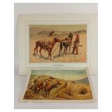 2 Remington Offset Lithographs 2 Remington Offset Lithographs