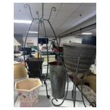 Metal Garden Items, Pots, Pot Holders Metal Garden Items, Pots, Pot Holders