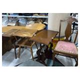 2 Side Tables, Magazine Rack Table, Wood Chair 2 Side Tables, Magazine Rack Table, Wood Chair