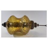Vintage Amber Glass Lamp Vintage Amber Glass Lamp