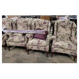 4 Rainbow Furniture Wingback Chairs 4 Rainbow Furniture Wingback Chairs