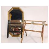 Luggage Stand, Wall Mirror Luggage Stand, Wall Mirror