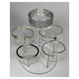 5 Sterling silver bracelets 5 Sterling silver bracelets