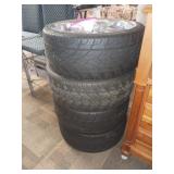 4 Rims, 4 Low Profile Tires 4 Rims, 4 Low Profile Tires