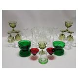 Vintage Punch Bowl, French Glasses Vintage Punch Bowl, French Glasses