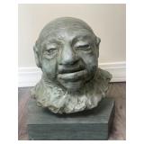 Clay Bust on Base Clay Bust on Base