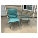 Patio Chair with 3 End Tables Patio Chair with 3 End Tables
