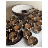 Hand Thrown Pottery Bowl, Cups, Plate Hand Thrown Pottery Bowl, Cups, Plate