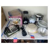 Roseville Pottery Bowl, Oster Blender, Punch Bowl Roseville Pottery Bowl, Oster Blender, Punch Bowl