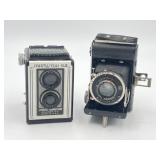 2 Vintage Cameras: Spartus Full-Vue, F. Decker M 2 Vintage Cameras: Spartus Full-Vue, F. Decker M