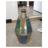 Stain Glass Hanging Light Fixture Stain Glass Hanging Light Fixture