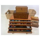 Gallery Art Supplies in Wood Box, Wood Boxes