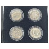 4 Dime Set: 2 Silver, 2 Clad