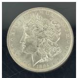 1884 O Morgan Silver Dollar Choice BU