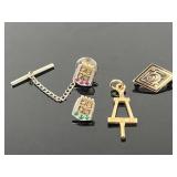 7 Grams 10K Gold Jewelry: Pins, Pendant
