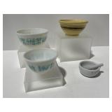 Pyrex Mixing Bowls, Mortar and Pestle, Pottery