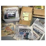 Vintage News Papers and Readers Digests