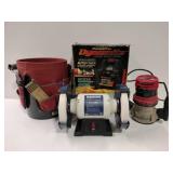 Rikon Bench Grinder, Craftsman Router, Booster