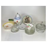 Ginger Jar, Weight Sterling Glass Dish, Weller (?)